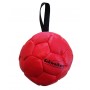 Lederball mit Schlaufe rot, 10 cm