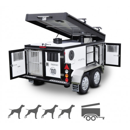 remolque perros thermo balance Wt Metall con todos los extras incluidos