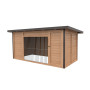 caseta de madera nordica Luxus 2x4 beige con marrón