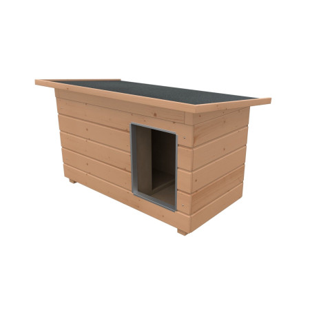 NAPOLEÓN ALLWETTER Casa nórdica en madera tratada para perros pequeños