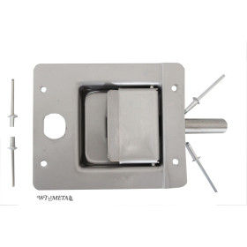 CERRADURA de Exterior REMOLQUE empotrada para puerta Isotérmica WT Metall.