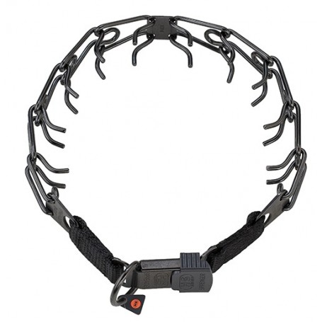HS Sprenger® CLICK BLACK | Collar pinchos Negro con cierre de seguridad  2,25 mm | Schweikert España | Galasturhunde