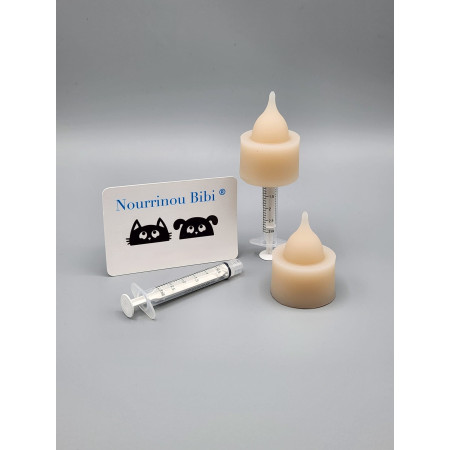 SOLO NOURRINOU-BIBI | Biberón Solo 1 Tetina para Cachorros