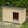 Casa de madera para perros | Compacta, Aislada y Natural