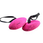 RUGBY Balón de Piel relleno de Aire para perros 20cm Rosa