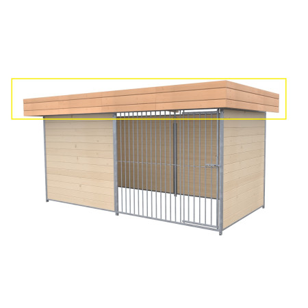 EMBELLECEDOR de Techo para Boxes de Perros Color Impregnado Madera