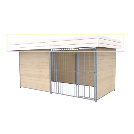 EMBELLECEDOR de Techo para Boxes de Perros Color Blanco