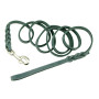 FETTLEDER GRAU | Correa de Piel trenzada para perros Gris de 11mm