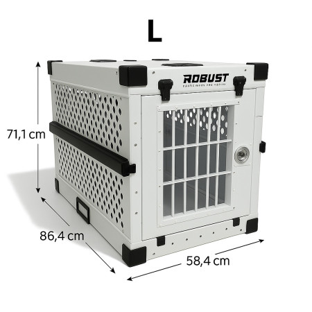 ROBUST | Box metálico plegable para perros | Galasturhunde Medida XL