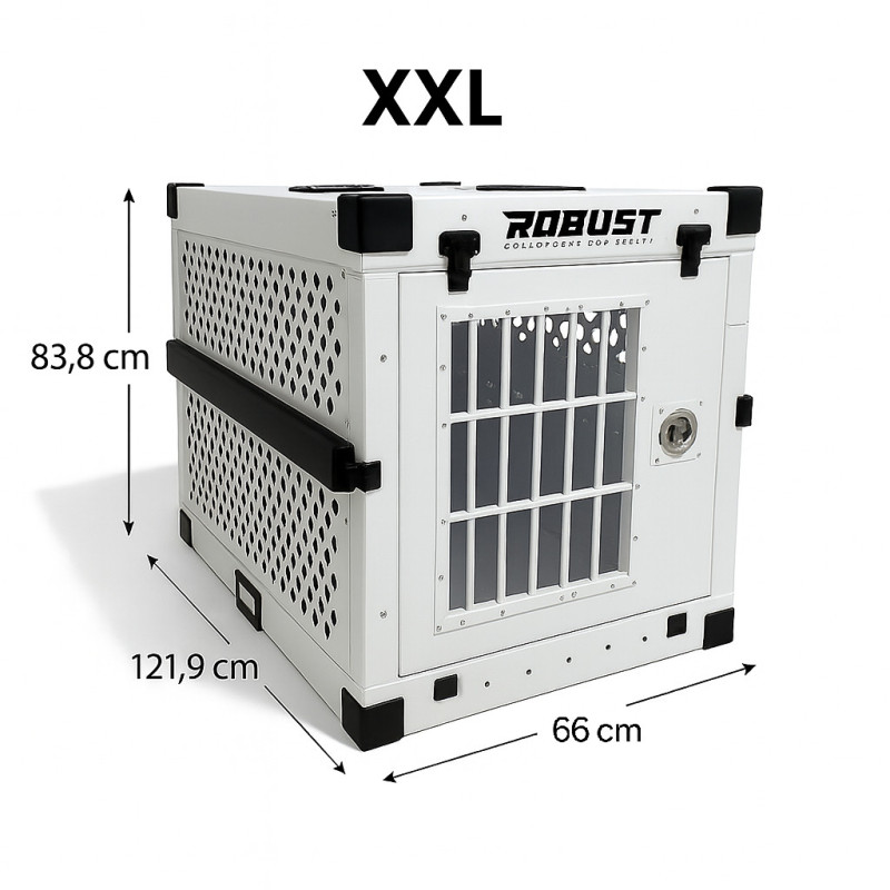 ROBUST | Box metálico plegable para perros | Galasturhunde Medida XL