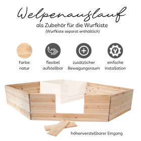 100634 PARQUE para parideras Welpenbox