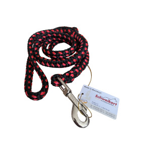Correa Multi Cuerda para Perros Rojo y Negro – 120cm