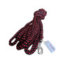 Ø12 mm | Correa Multi Cuerda para Perros - Rojo y Negro 10m