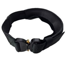 Collar Negro para E-Collar | Ajustable con Velcro y Sistema Elástico