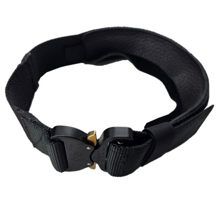 Collar Negro para E-Collar | Ajustable con Velcro y Sistema Elástico