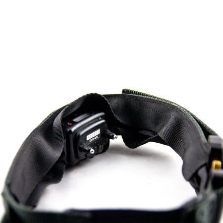 Collar Negro para E-Collar | Ajustable con Velcro y Sistema Elástico