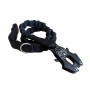 LEASH KONG | Correa táctica para perros con mosquetón Kong | Retención profesional ajustable Negro