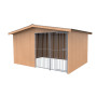 VILLA | Caseta de Madera Abeto para perros | Techo a dos aguas 3x4
