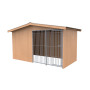 VILLA | Caseta de Madera Abeto para perros | Techo a dos aguas 2x4