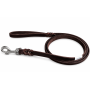 correa de perro fettleder cuero marrón 16mm