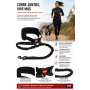 JOGGING BELT | Correa elástica con cinturón de Canicross Seguro, Reflectante y Antichoque