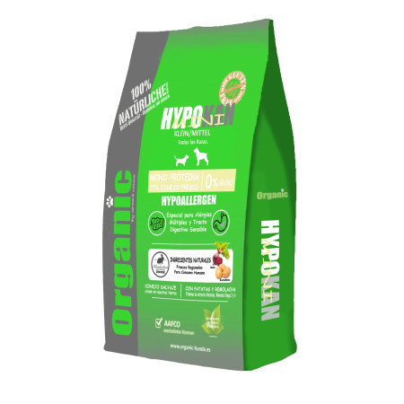 MINI HYPOKAN Organic | CONEJO SALVAJE con Remolacha Razas Pequeñas