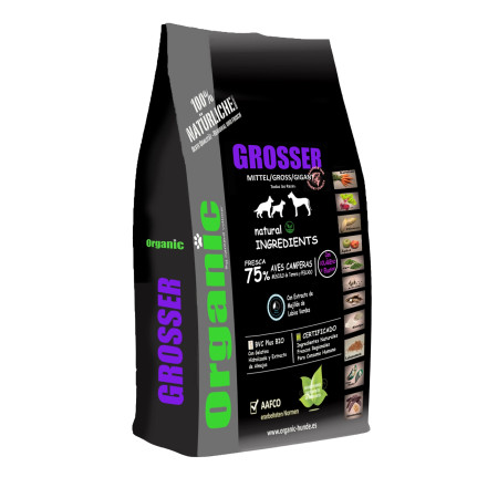 GROSSER Organic | AVES CAMPERAS con ACEITE DE SALMÓN