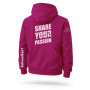 Sudadera de mujer Rosa espalda entrenamiento canino