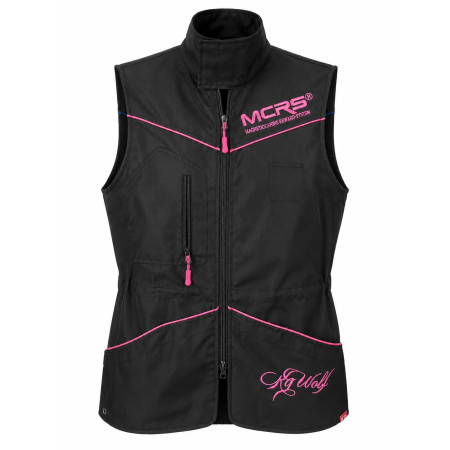 MCRS® VEST PINK - chaleco magnético para mujer de adiestramiento canino vista frontal