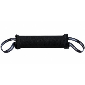 Mordedor negro para perro 35x7 cm con dos asas