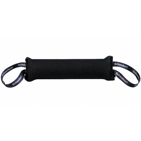 Mordedor negro para perro 35x7 cm con dos asas