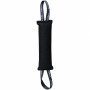 Mordedor negro para perro 35x7 cm con dos asas en vertical