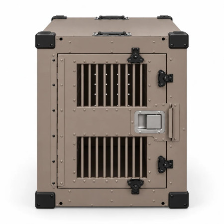 IMPACT High Anxiety Crate | Box resistente para perros, con barrotes Colo gris